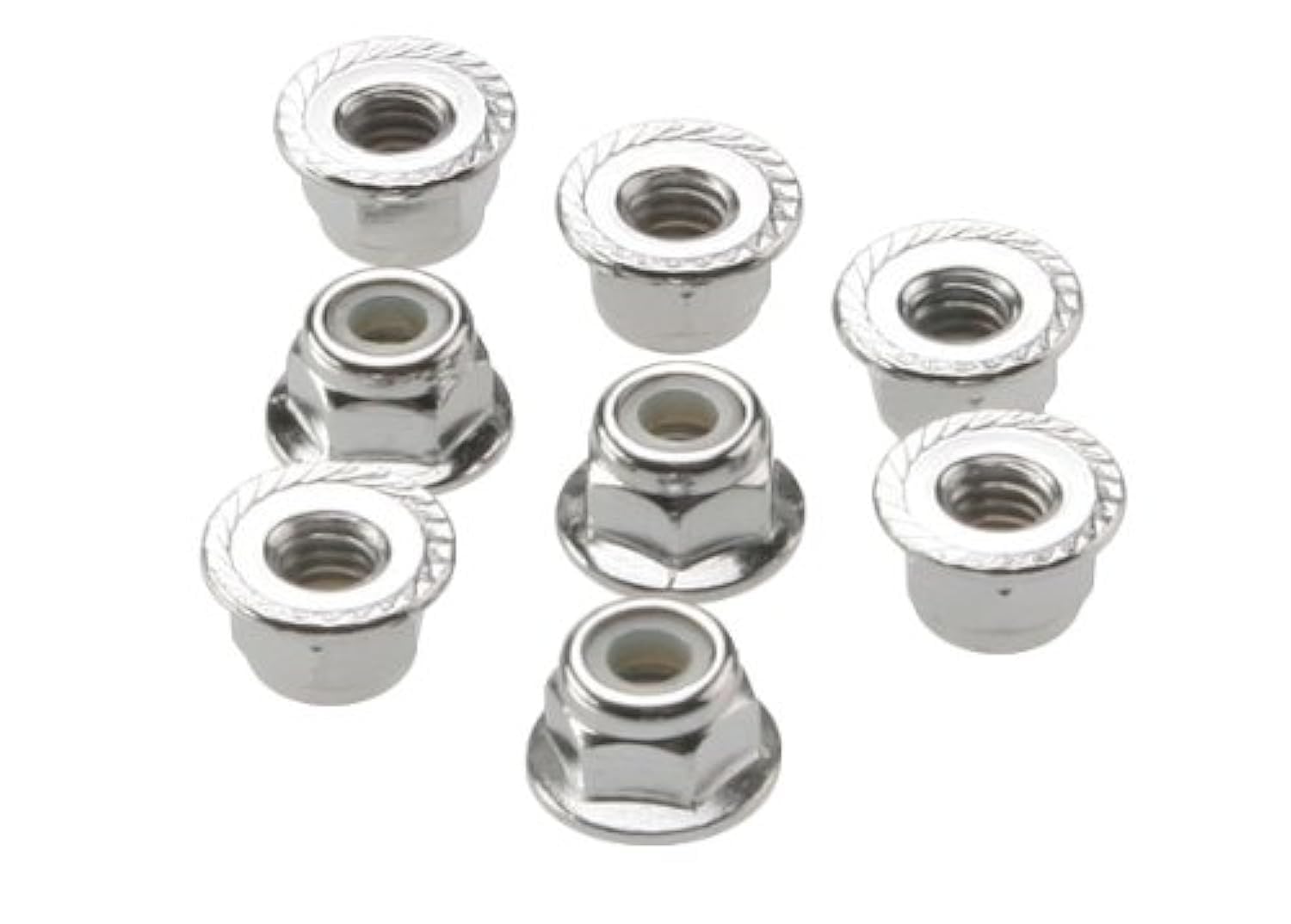 Amazon.com: Traxxas 3647 Flanged Nylon Lock Nuts, 4mm (Set of 8